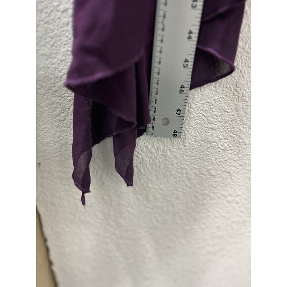 Weissman Dance Costume Adult Small Purple Plum Bling Asymmetrical Style 7648‎ - Picture 8 of 13